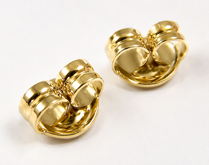 Genuine 9ct 9K 375 Yellow or Rose or White Gold Or Sterling Silver Earring Butterfly Backs 4.8mm 240