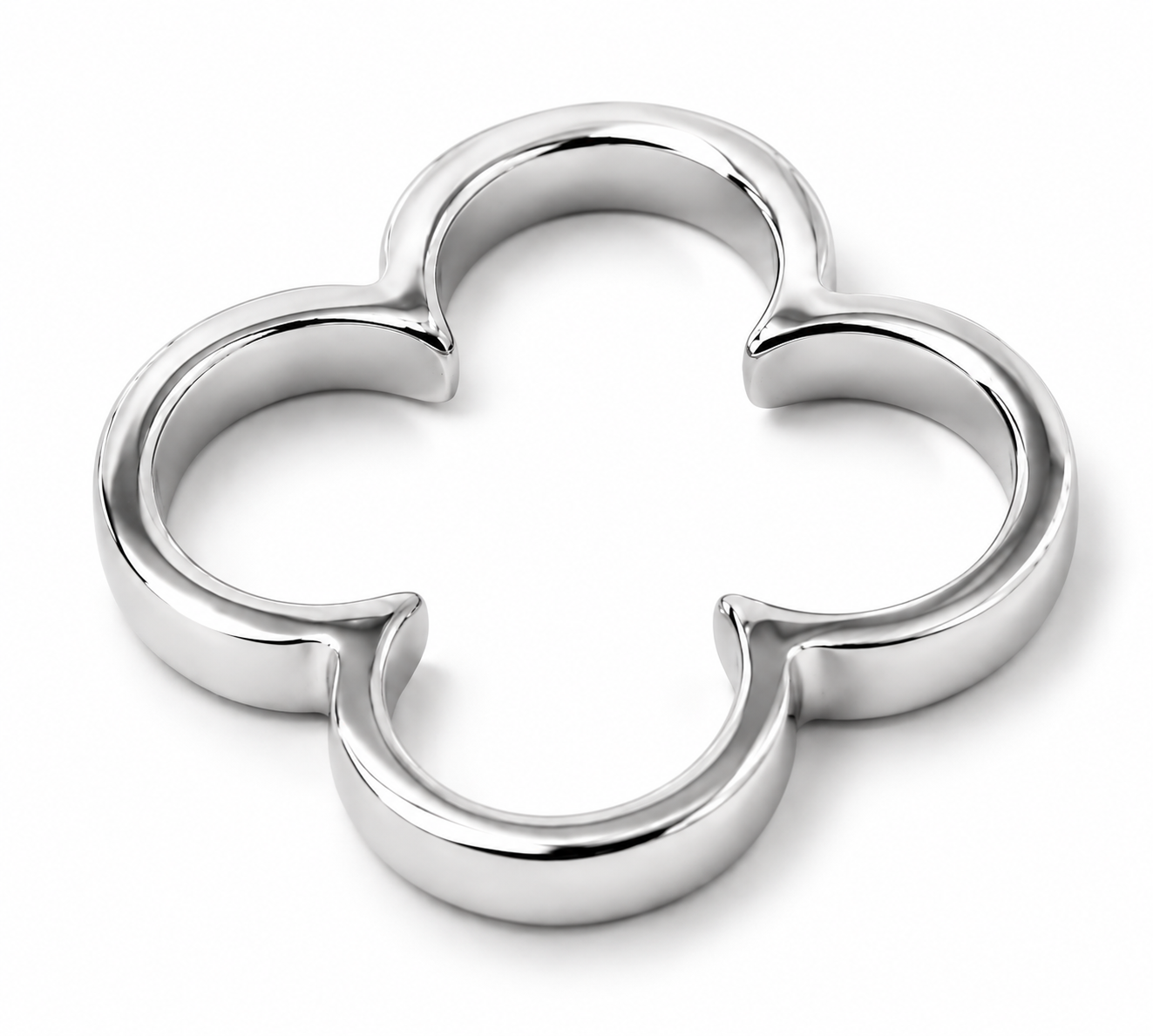 Genuine Solid 9ct 9K 375 Yellow, Rose Or White Gold Small Four Leaf Clover Pendant 427