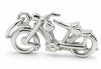 Kaedesigns Genuine 9ct 9k 375 Yellow or Rose or White Gold or Silver Motorbike Pendant