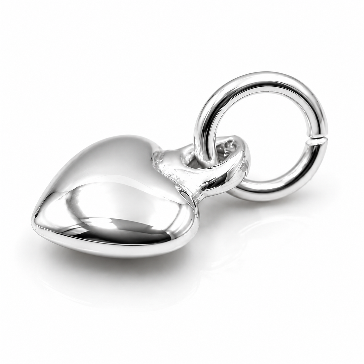 Solid Genuine Tiny Very Small 9ct Yellow, Rose or White Gold or Sterling Silver Heart Charm Pendant