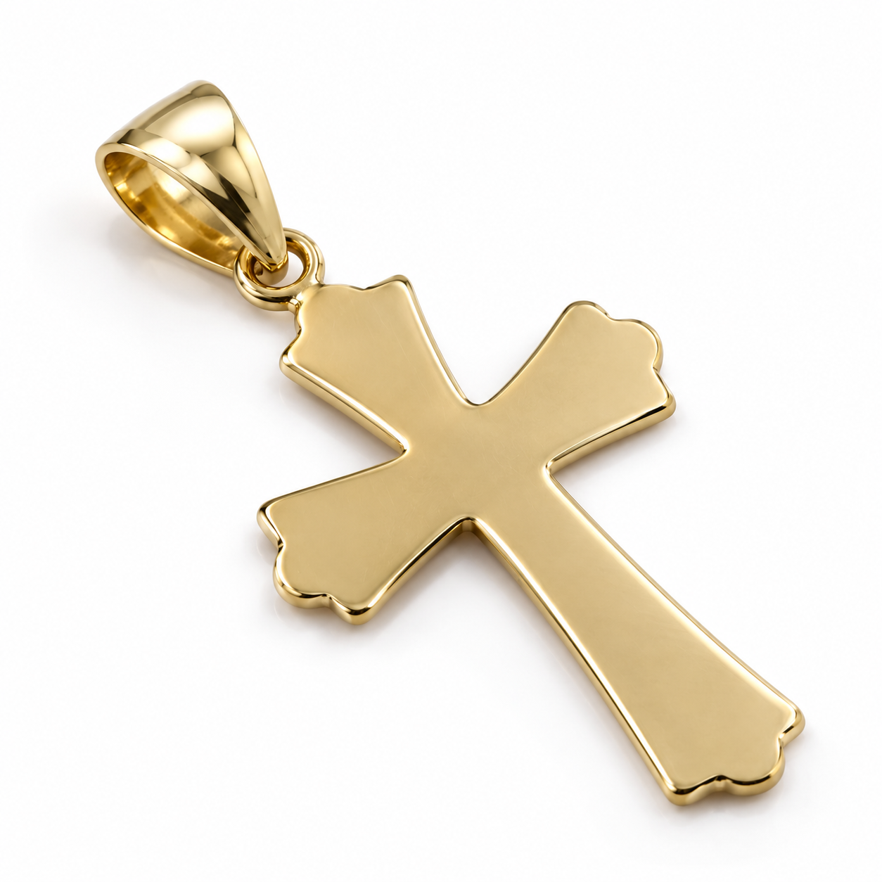 Genuine 9ct 9K 375 Yellow, Rose or White Gold Large Cross Pendant