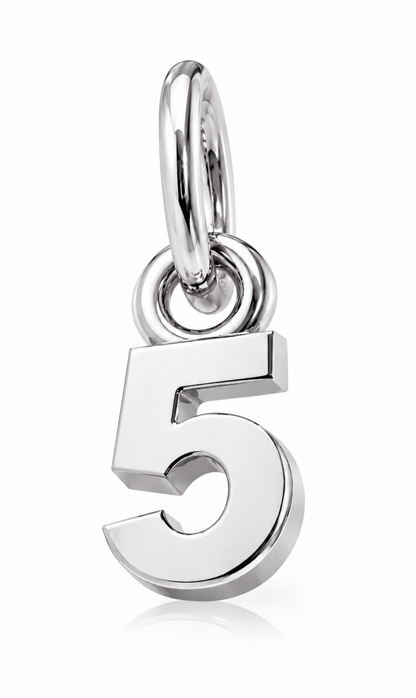 Genuine 9ct 9kt 375 Tiny Very Small Yellow Gold Initial Pendant Charm Numbers 1 to 9