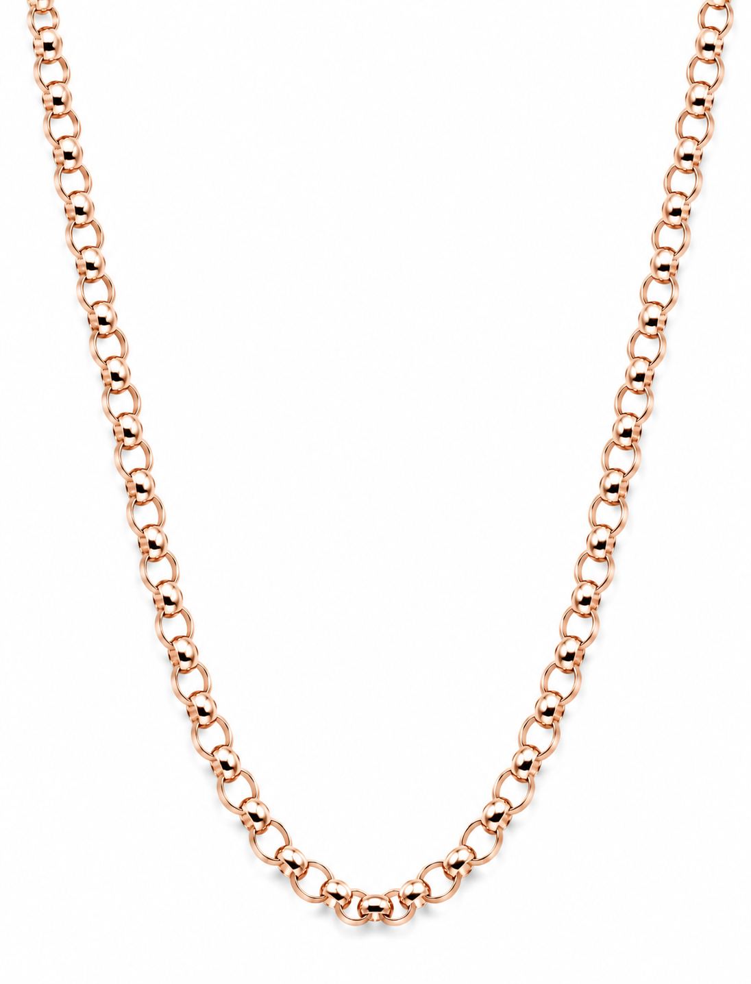 Genuine Heavy 9ct 9K 375 Solid Yellow, Rose or White Gold Belcher Chain Necklace 65cm
