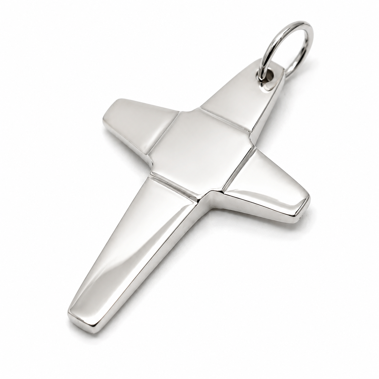 Kaedesigns Large Solid Heavy 9ct 9k 375 Yellow, Rose Or White Gold Flat Plain Cross Pendant