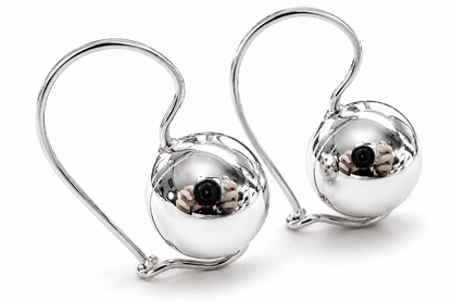 Kaedesigns 9ct 9kt 375 Yellow, Rose or White Gold 10mm Euro Ball Drop Earrings