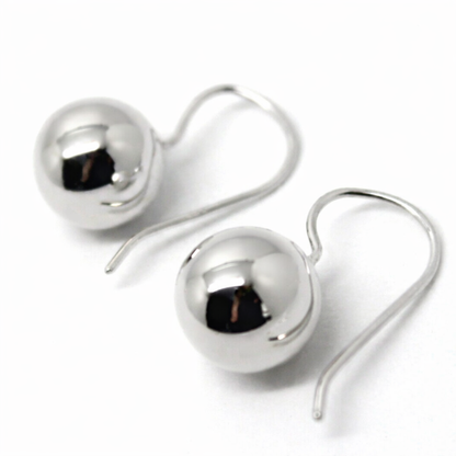 Kaedesigns Genuine 9ct 9k 375 Yellow, Rose or White Gold 12mm Euro Ball Drop Earrings