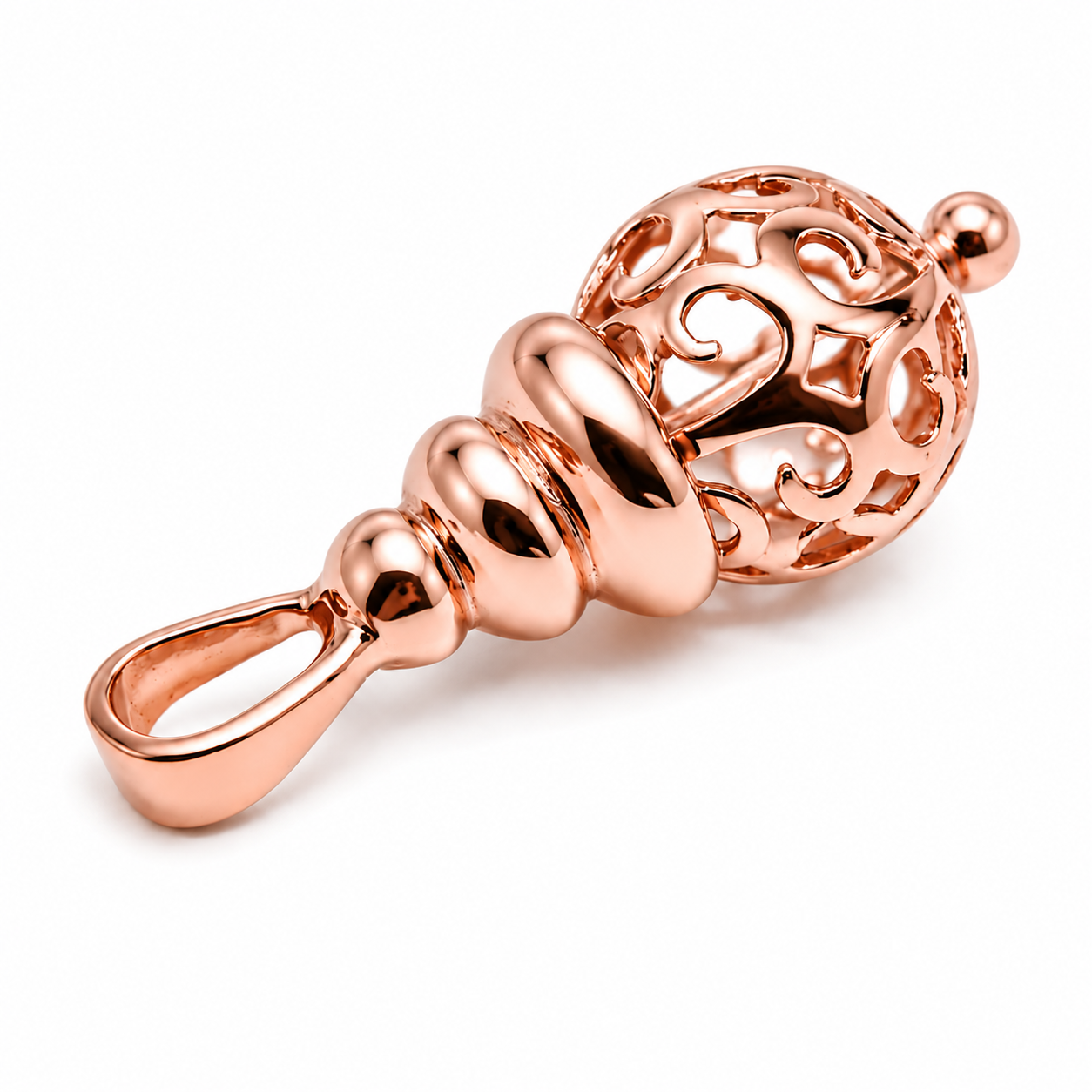 Kaedesigns New Genuine 9ct 9K Yellow, Rose or White Gold 10mm Filigree Ball Pendant