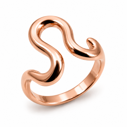 Genuine Heavy 9ct 9kt Full Solid Yellow, Rose or White Gold Swirl Ring 270 - Choose your ring size H to Q