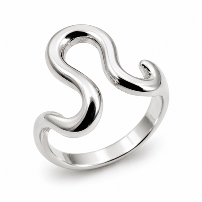 Genuine Sterling Silver 925 Swirl Ring - Choose your ring size H to Q