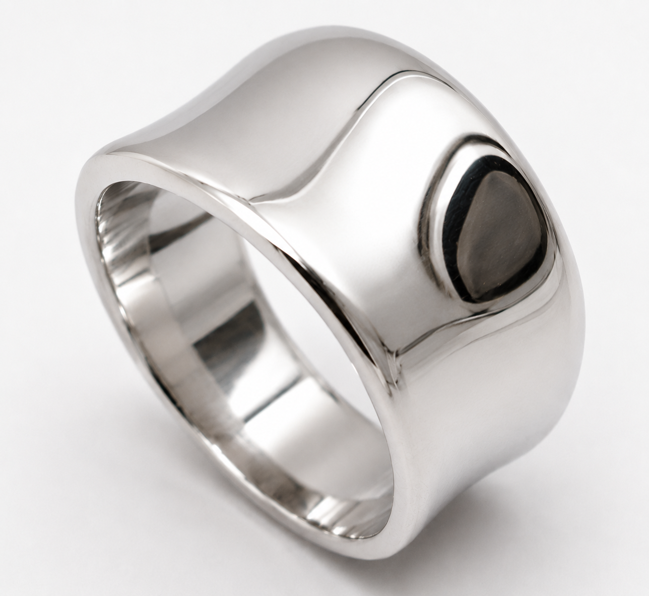 Kaedesigns Genuine Full Solid 9ct 9kt 375 Yellow, Rose or White Gold Concave Dome Ring 250 - &nbsp;Choose your ring size from H to P