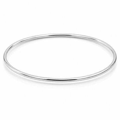 Genuine 9ct 9kt 375 FULL SOLID Yellow, Rose or White gold 1.5mm GOLF bangle 65mm inside diameter