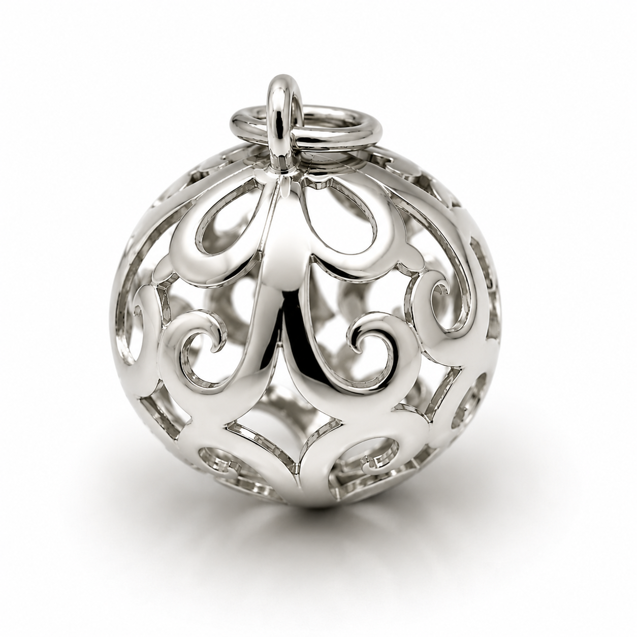 Kaedesigns Heavy 9ct 9k 375 Rose, Yellow Or White Gold 18mm Filigree Ball Pendant
