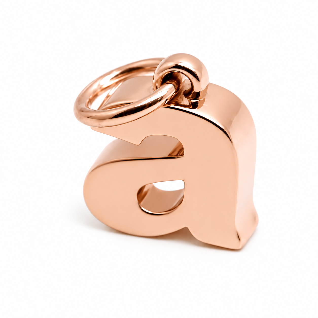Kaedesigns Genuine 9kt 9ct 375 Solid Yellow, Rose or White Gold Initial Pendant a (Lowercase)