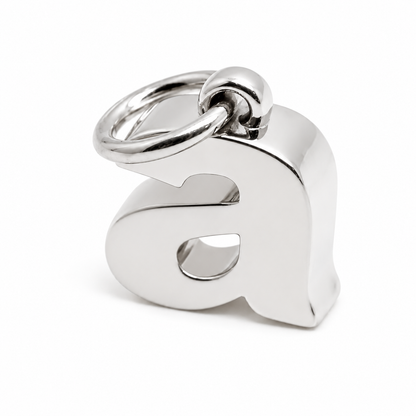 Kaedesigns Genuine 9kt 9ct 375 Solid Yellow, Rose or White Gold Initial Pendant a (Lowercase)