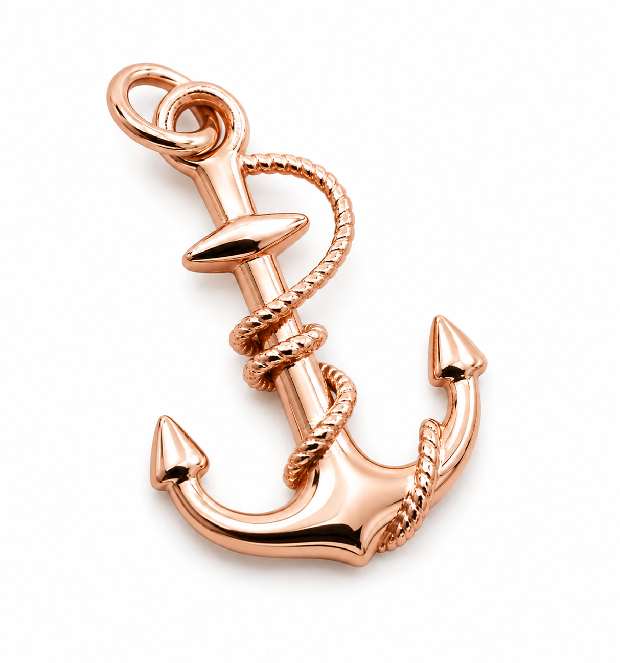 Genuine, Heavy 9ct 9kt 375 Yellow, Rose or White Gold Large Solid Anchor Boat Pendant Charm