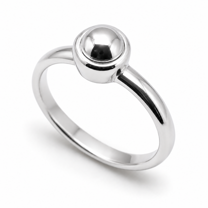 Genuine Solid 9ct 9k 375 Yellow, Rose or White Gold 375 6mm Half Ball Ring - Choose your ring size L to Q