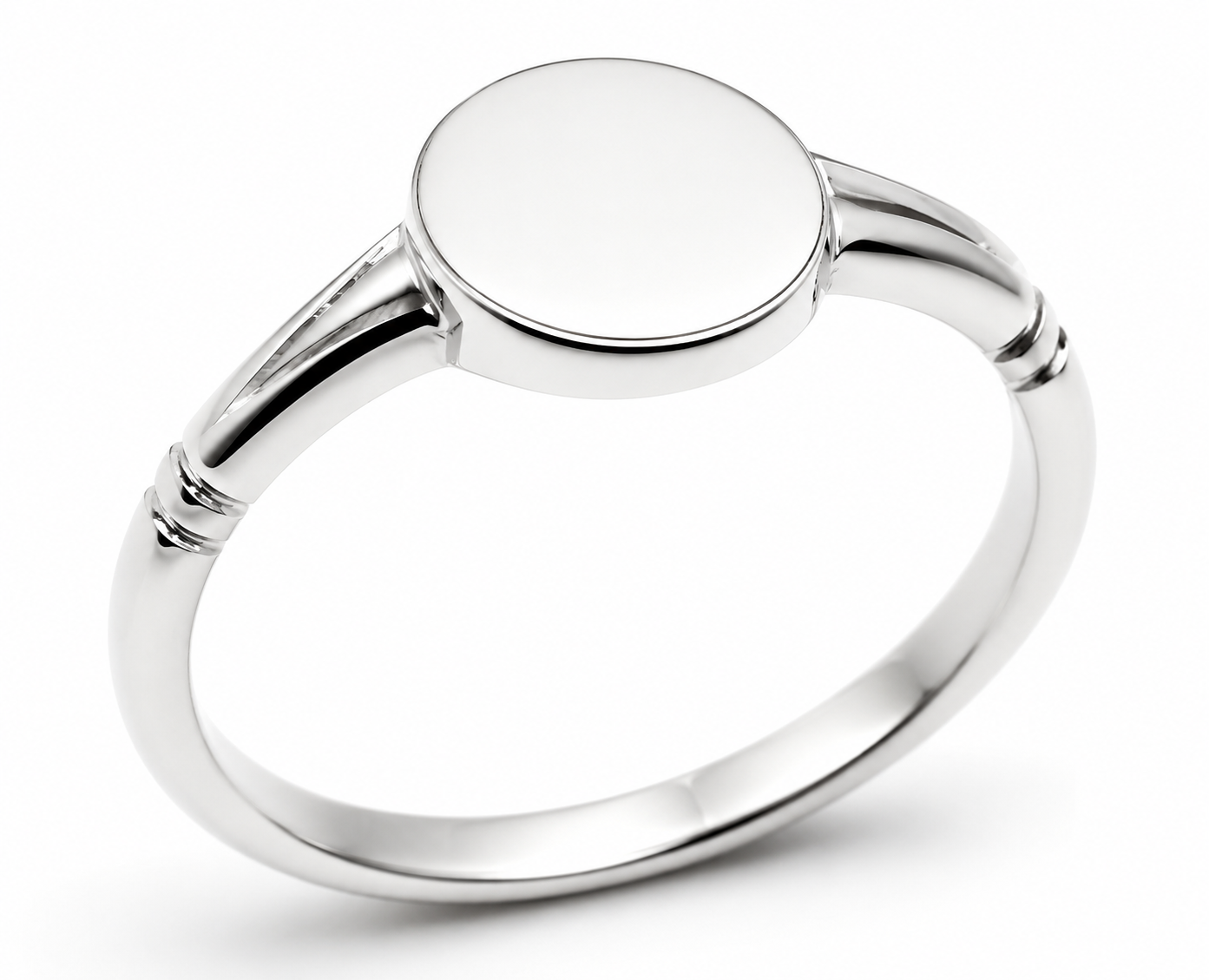 Kaedesigns Solid Sterling Silver 925 Oval Signet Ring - Choose your ring size H to P