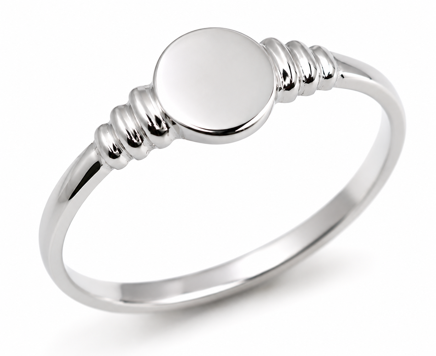 Size U 9ct 9K 375 Yellow, Rose or White Gold Small Delicate Oval Signet Ring