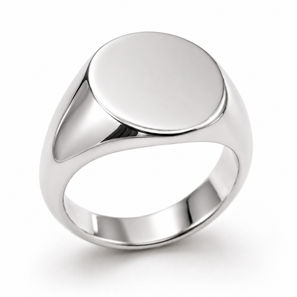 Kaedesigns Full Solid Heavy 9ct 9k 375 Yellow, Rose or White Gold Oval Signet Ring - Choose your ring size H to P
