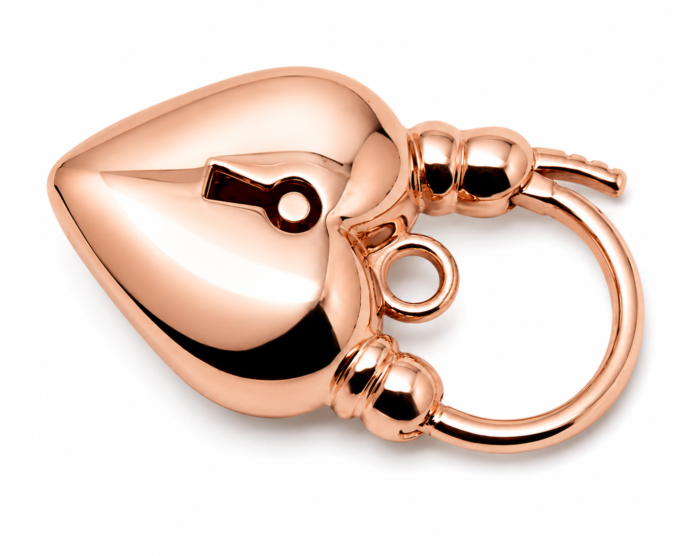 Kaedesigns 9ct 9k 375 Yellow Gold, White Gold or Rose Gold Bubble Heart Locket Padlock