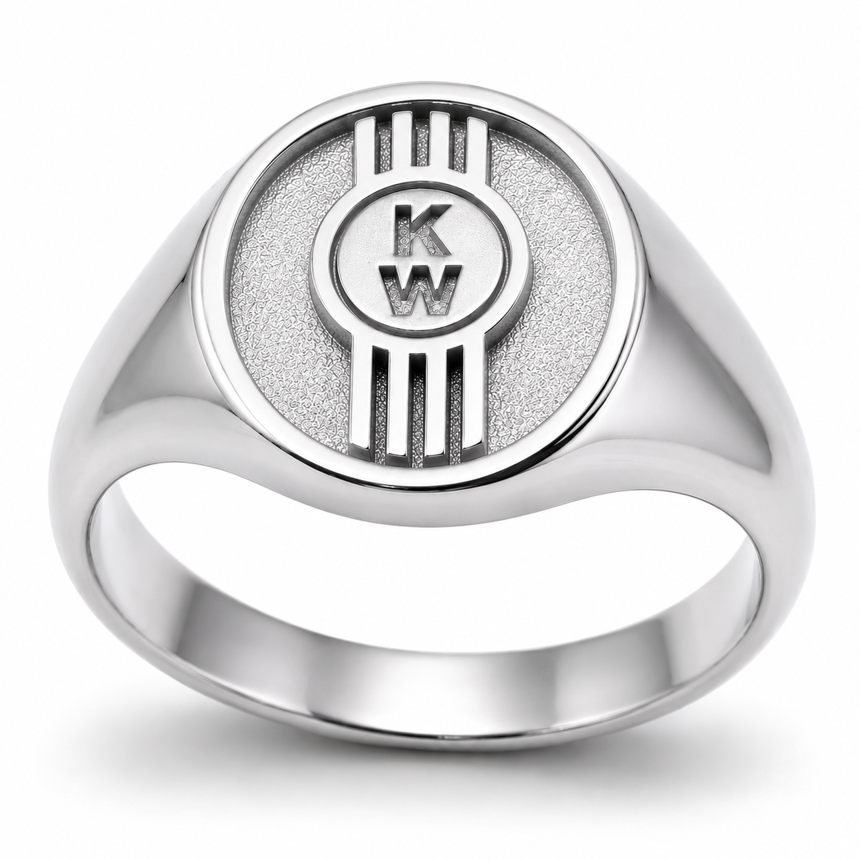 Kaedesigns, Genuine Sterling Silver 925 Custom Made Id Initial Ring