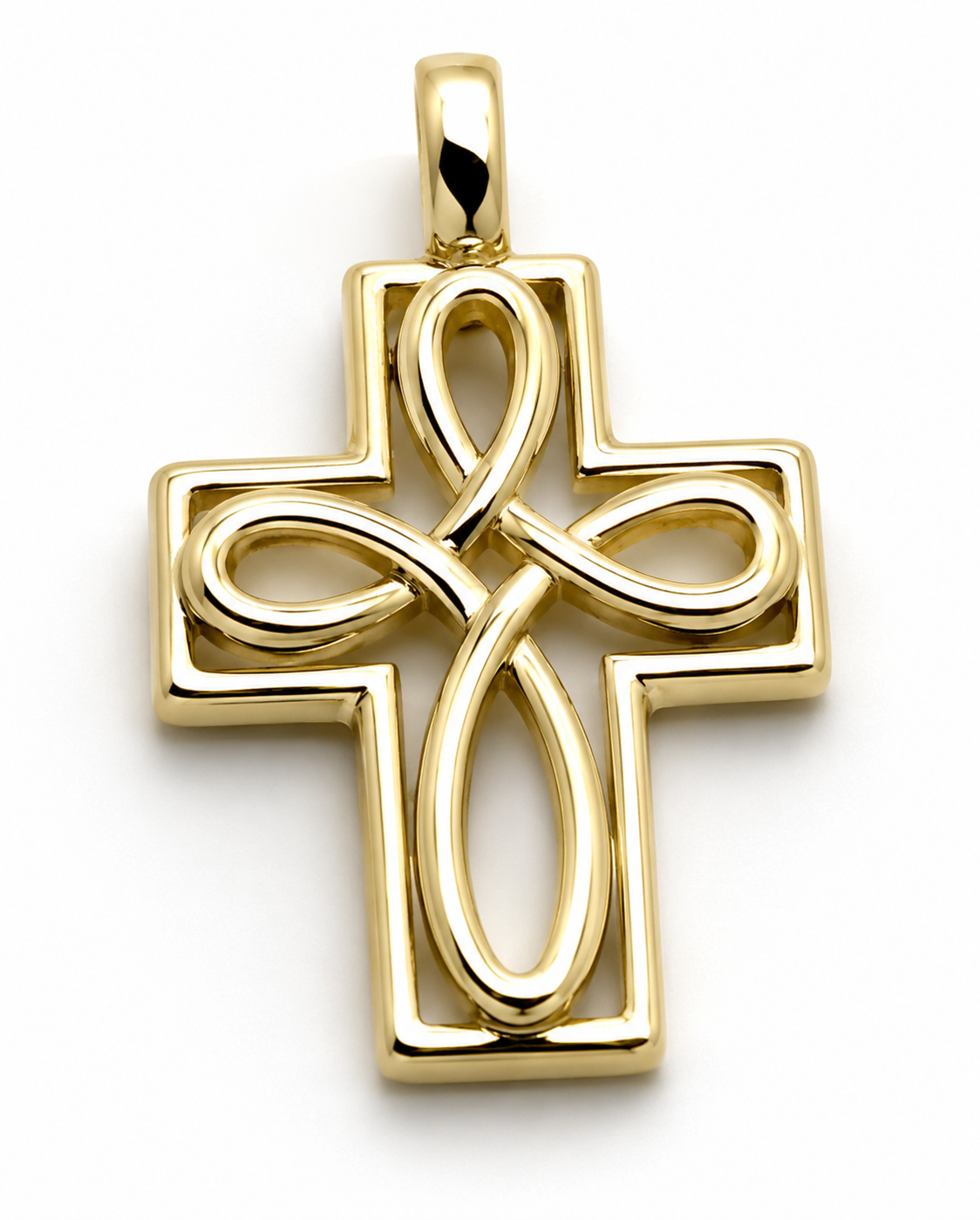 Kaedesigns, Genuine 9ct 9k 375 Yellow, Rose or White Gold 375 Celtic Cross Pendant