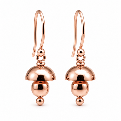Kaedesigns Genuine 9ct 9k 375 Yellow, Rose or White Gold Fancy Hook Earrings