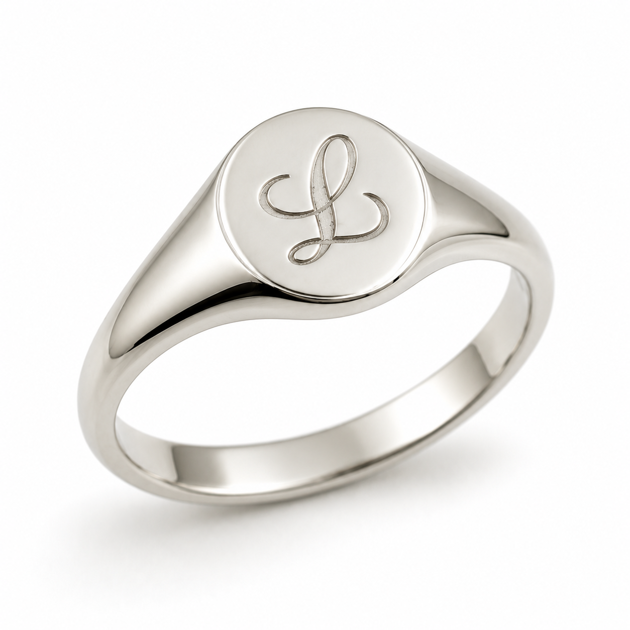 Genuine 9ct 9K 375 Yellow Gold Oval Signet Ring 9mm x 7mm + Engraving of 1 initial - Choose your size