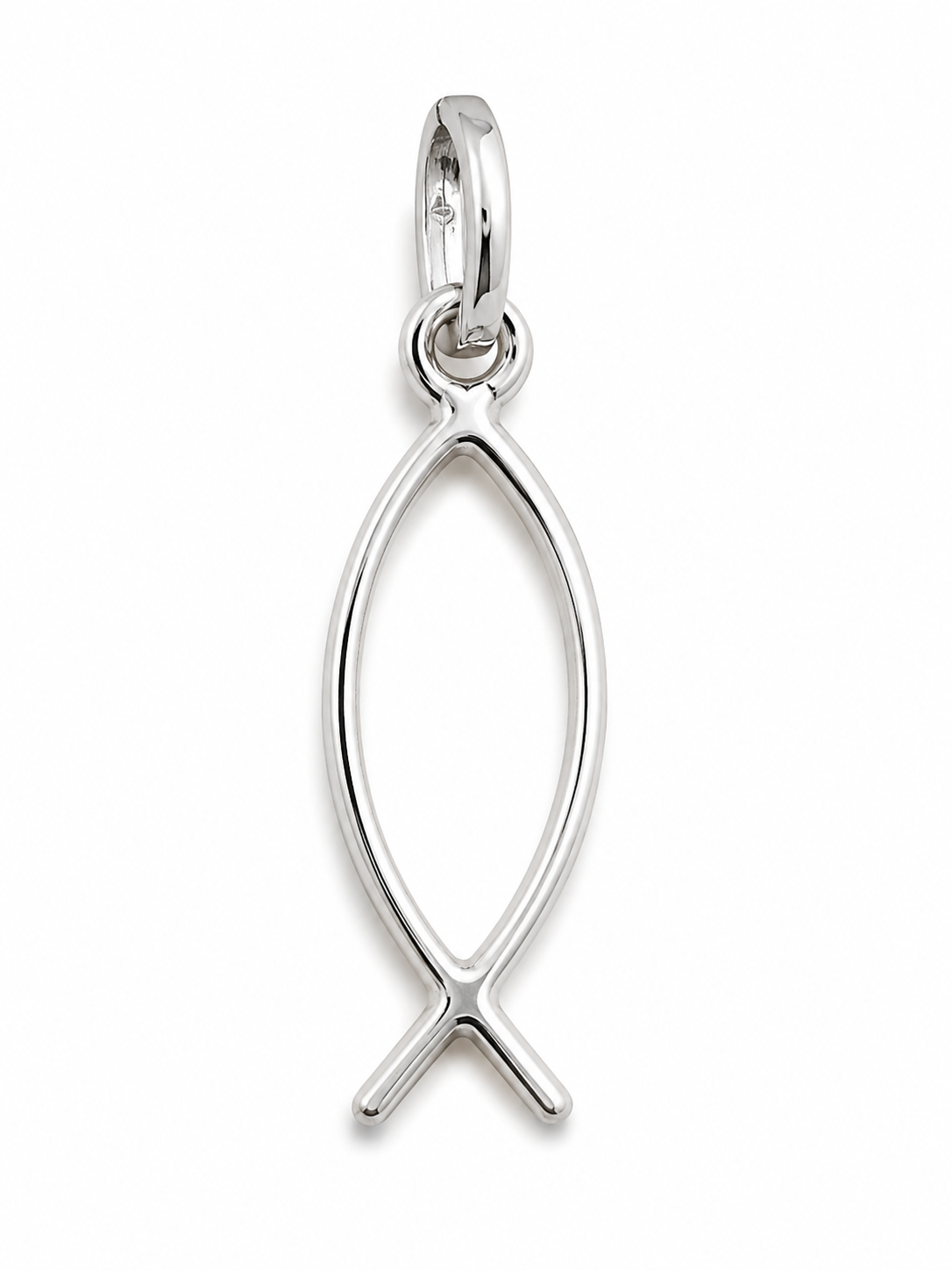 Solid Sterling Silver or 9ct Yellow Gold Religious Jesus Christian Fish Symbol Pendant