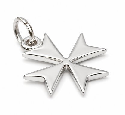Kaedesigns, Genuine Sterling Silver 925 Maltese Cross Pendant