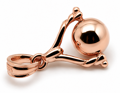 Kaedesigns, 9ct 9K 375 Solid Genuine Yellow, Rose or White Gold 8mm Euro Ball Spinner Pendant