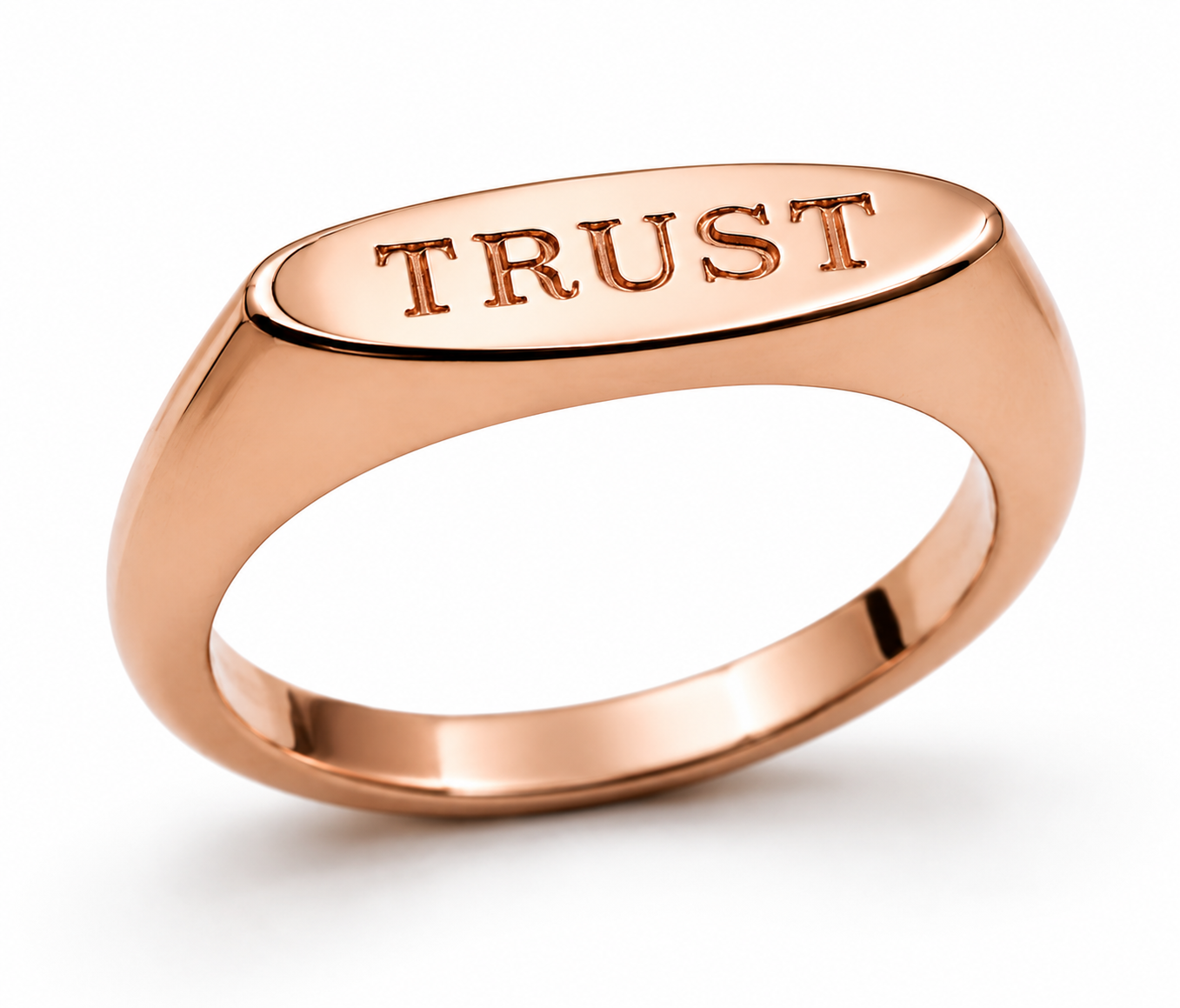 Genuine Solid 9ct 9K 375 Yellow, Rose or White Gold Signet Ring Engraved Initials or Numbers - Choose your ring size H to P