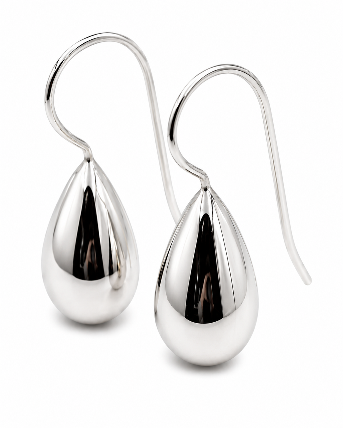 Kaedesigns New 9ct Solid Yellow, Rose or White Gold Tear Drop Teardrop Hook Earrings
