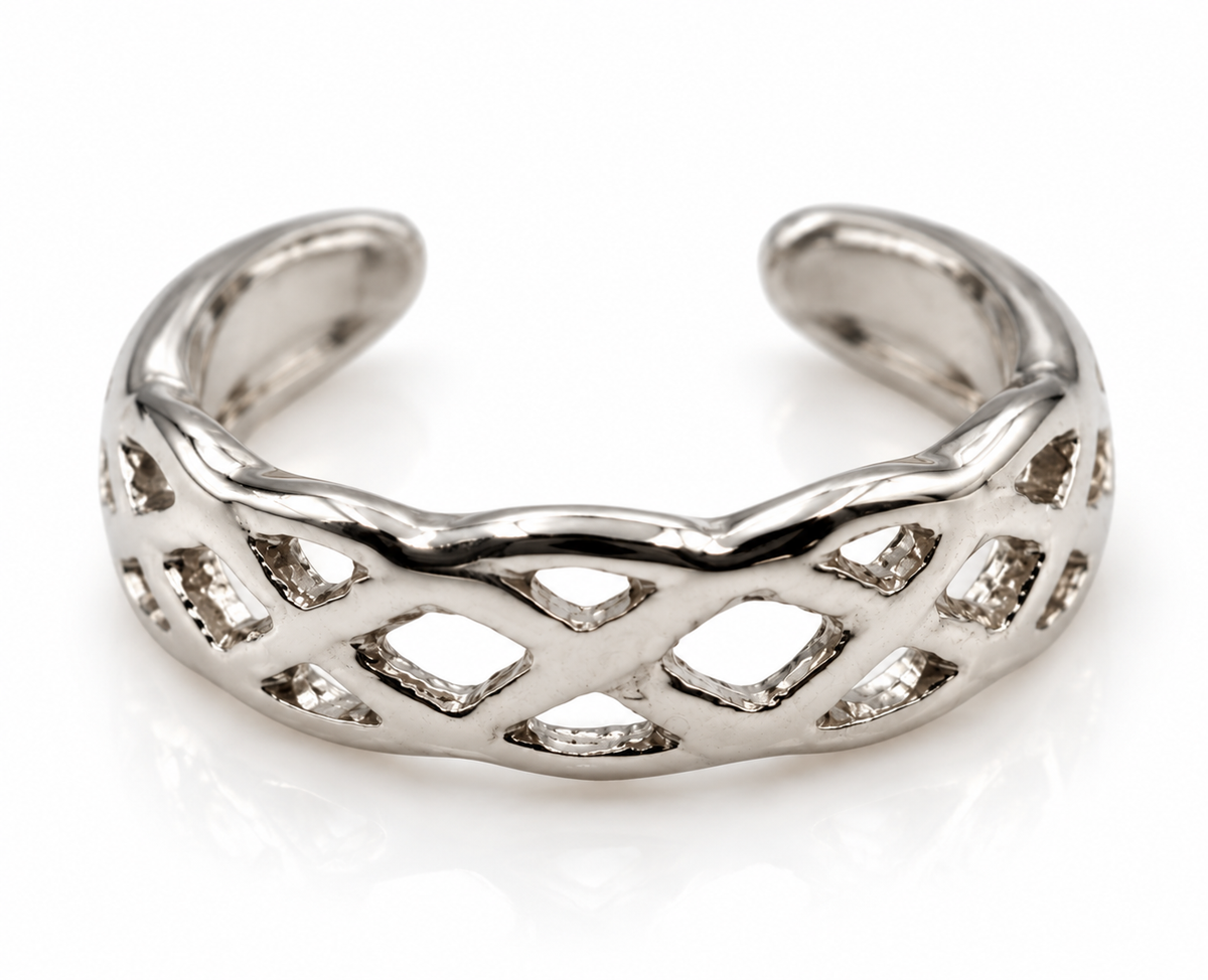 Kaedesigns Genuine  Solid 9ct 9kt 375 Yellow, Rose or White Gold Celtic Weave Toe Ring 432
