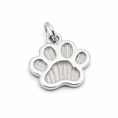 Genuine 9ct 9K 375 Yellow, Rose or White Gold Small Dog Animal PAW Pendant or Charm Shield