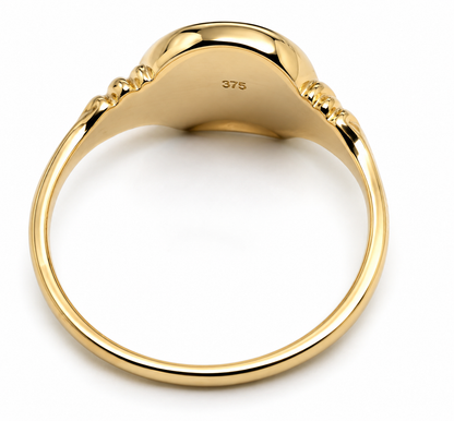 Genuine 9ct 9k 375 Gold Ruby Set Lucky Horseshoe Ring | Yellow, Rose or White Gold | Ring Sizes H–P