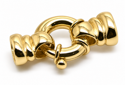 Kaedesigns, 14mm Genuine 9ct 375 Large Yellow, Rose or White Gold Bolt Ring Clasp With Ends
