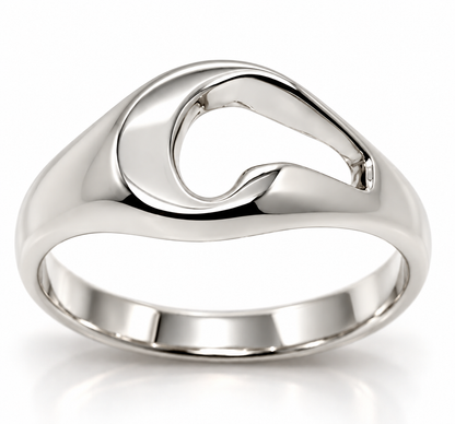 Genuine Solid 9ct 9K Yellow Or Rose Or White Gold 375 Large Initial Ring C