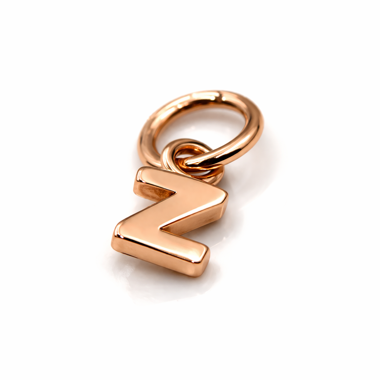 Genuine 9ct 9kt Genuine Tiny Very Small Yellow, Rose & White Gold Initial Pendant Charm Z