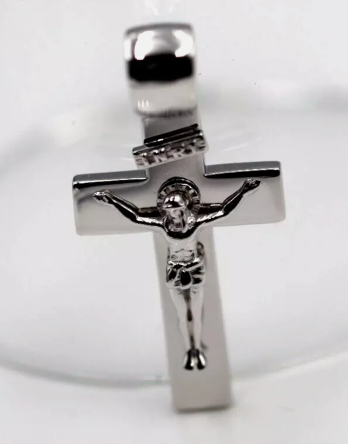 Genuine 18ct 750 Yellow, Rose or White Gold Full Solid Medium/Large Crucifix Cross Pendant