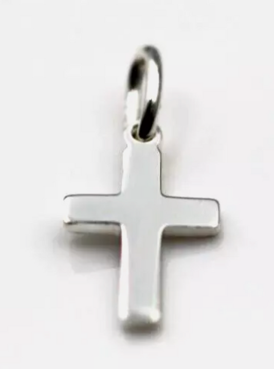 Genuine Sterling Silver 925 Cross Tiny Small Pendant / Charm