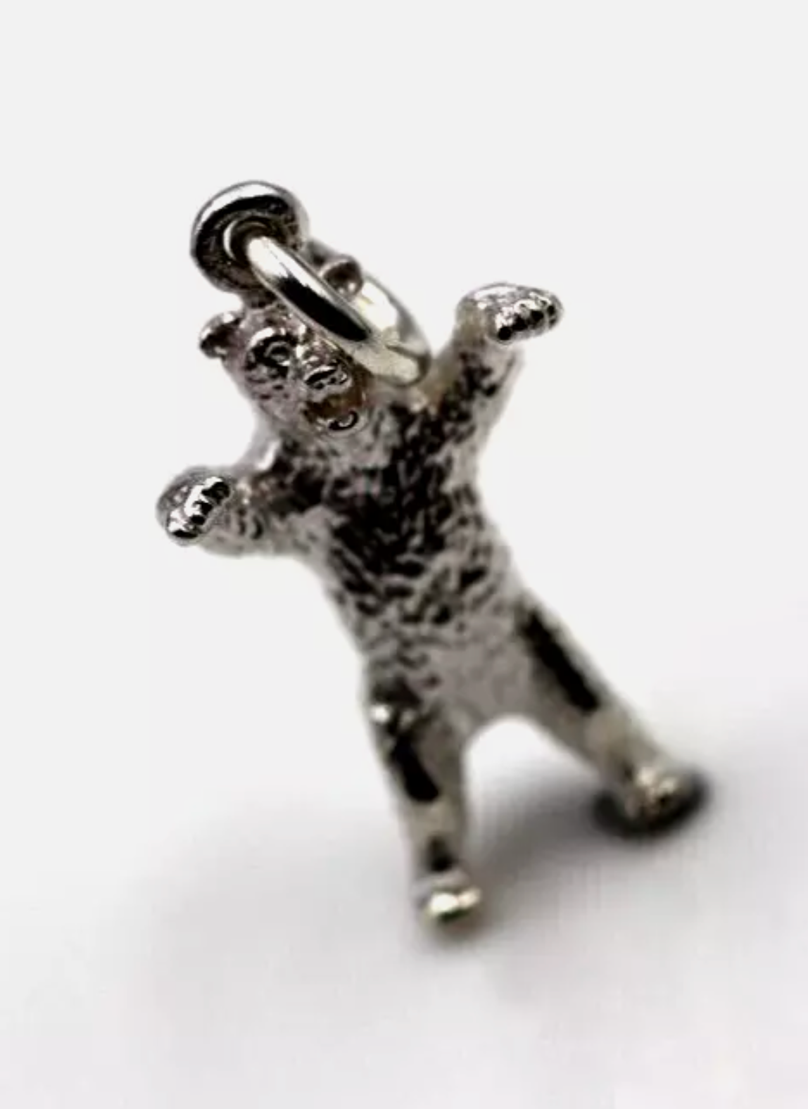 Genuine Sterling Silver 925 Solid Large Bear Pendant / Charm