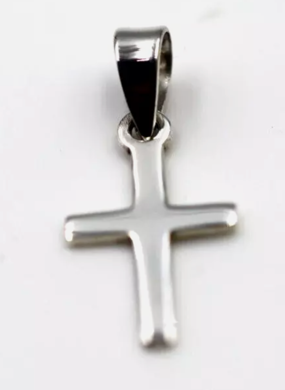 Genuine Sterling Silver 925 Small Cross Pendant / Charm 11×18mm