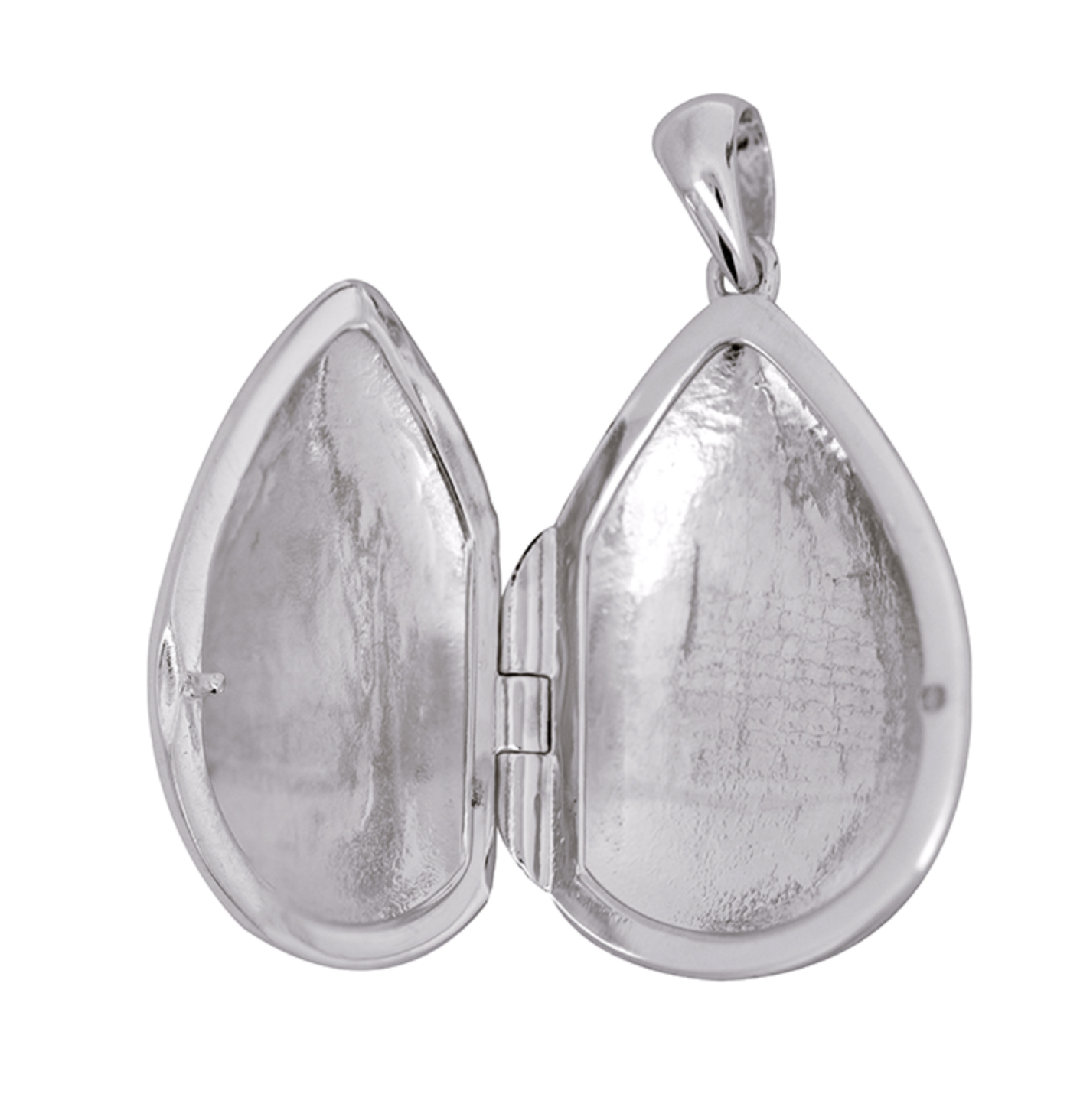 Genuine Sterling Silver 925 Plain Teardrop Locket