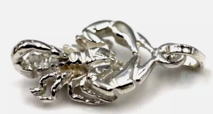 Genuine Large/Med Sterling Silver 925 Scorpio Zodiac Pendant / Charm