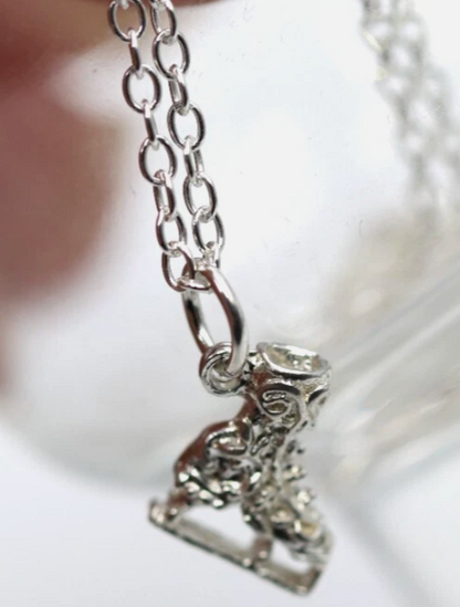 Sterling Silver 925 Ice Skate Pendant Charm + 45cm Necklace Chain
