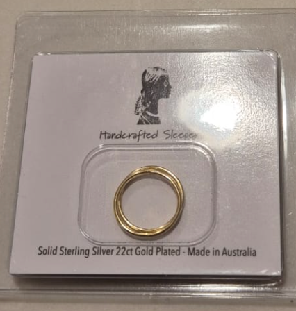 Genuine 22ct Gold Plated Sleepers on Sterling Silver Earrings 14mm