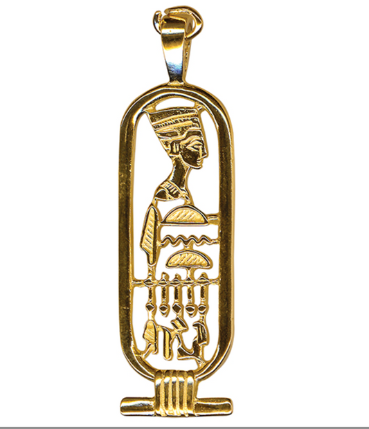 Kaedesigns  Genuine 9ct Yellow Gold Nefertiti Pendant or Charm