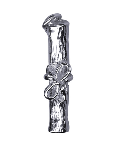Genuine Sterling Silver 925 Graduation Diploma Charm / Pendant