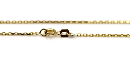 Genuine 18ct 18k 750 Yellow Gold Square Kerb Curb Chain 50cm Necklace Chain